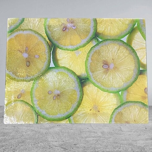Anchor Hocking Lemon Lime Photo Glass Cutting Board 12” X 15” - Picture 15 of 15